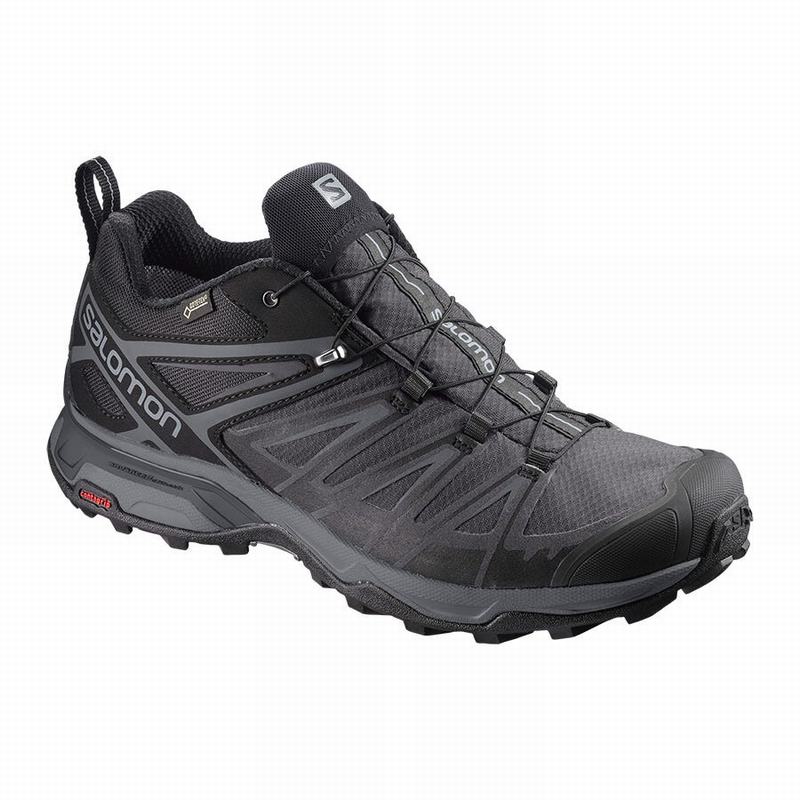 Zapatillas Trekking Salomon Hombre Negras - Salomon Argentina X ULTRA 3 WIDE GORE-TEX ,042598-SLQ